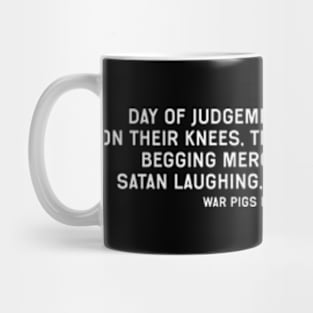 War Pigs Lyrics Mug